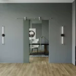 Paslanmaz ofis tipi cam kapılar